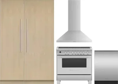 5 Piece Package Includes Refrigerator, Freezer, Range, Hood And Dishwasher